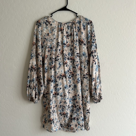 H&M Boho Vibes Long Sleeve Mini Floral Dress XS - Picture 4 of 4